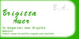 brigitta auer business card